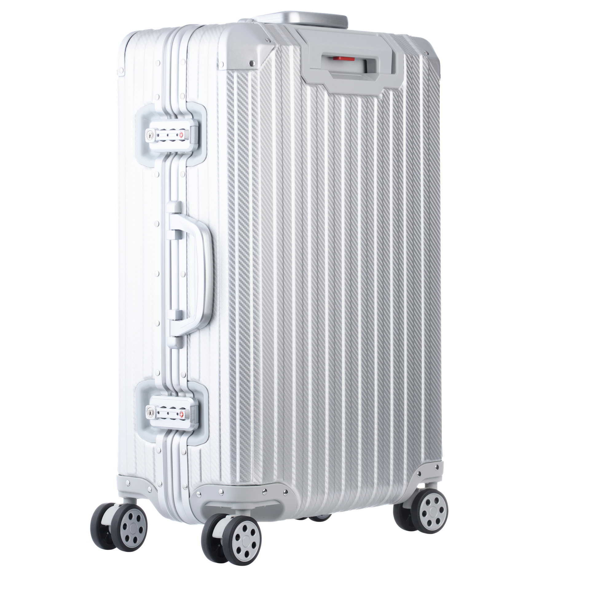 The Atlas Aluminium Luggage — Silver