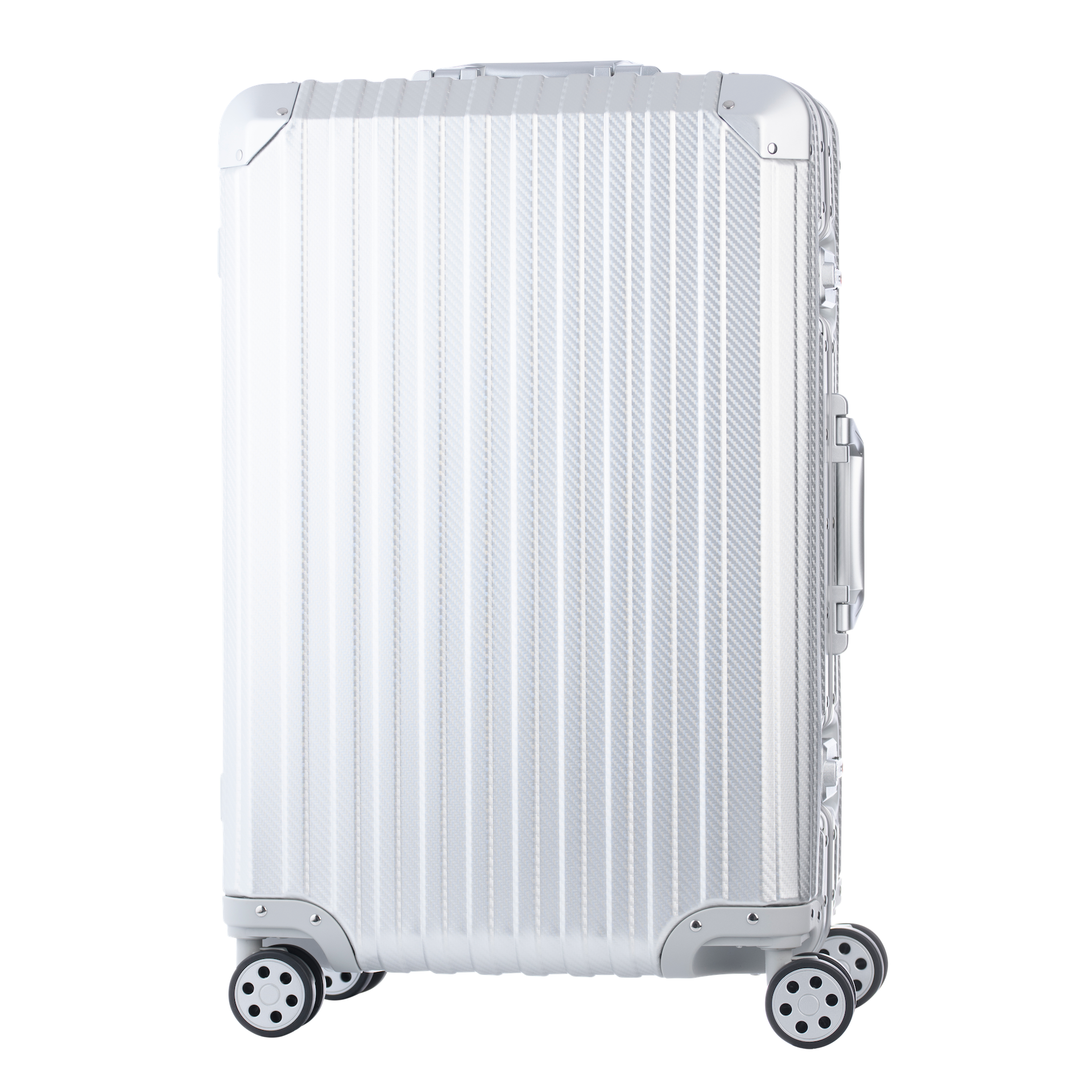 The Atlas Aluminium Luggage — Silver