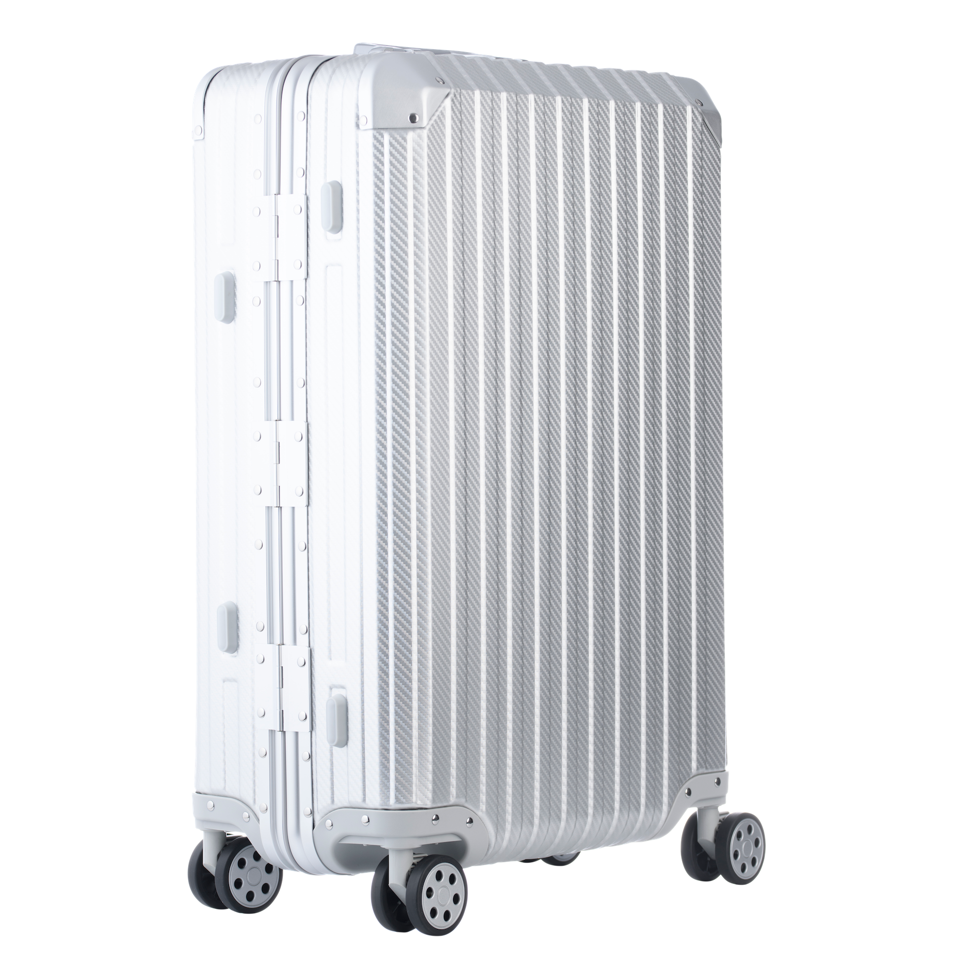 The Atlas Aluminium Luggage — Silver