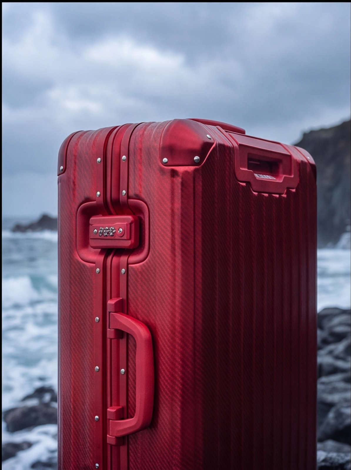 La valise Atlas en aluminium — Édition limitée rouge