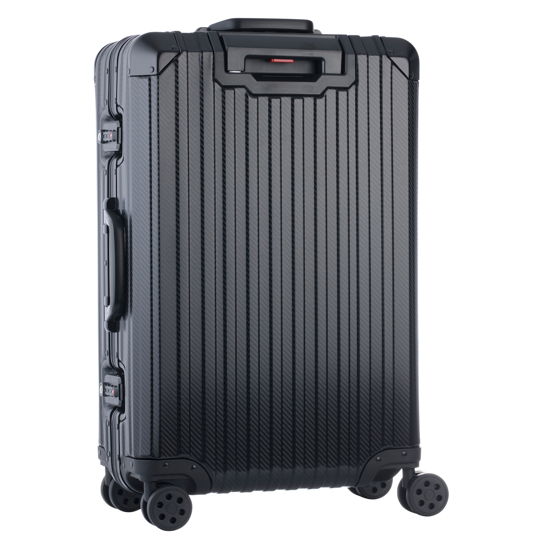 De Atlas Aluminium Bagage — Zwart