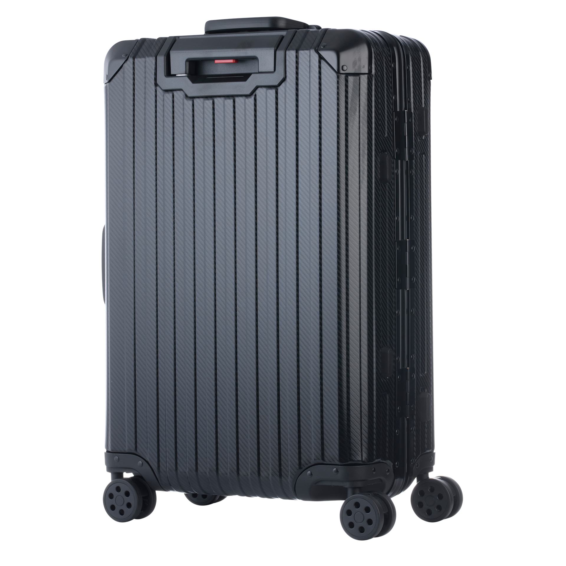 De Atlas Aluminium Bagage — Zwart