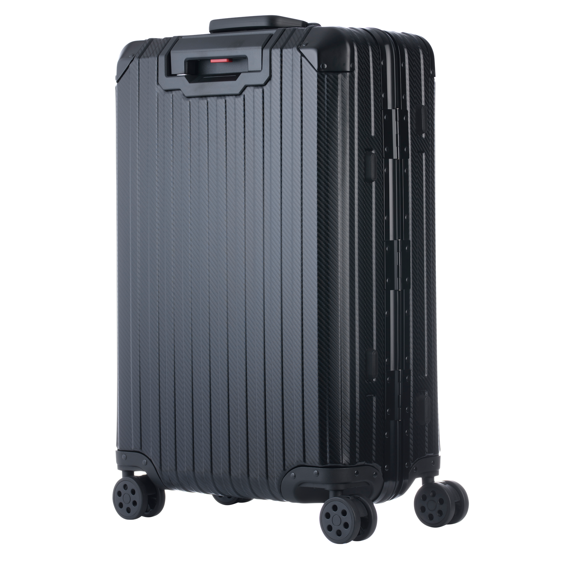 De Atlas Aluminium Bagage — Zwart