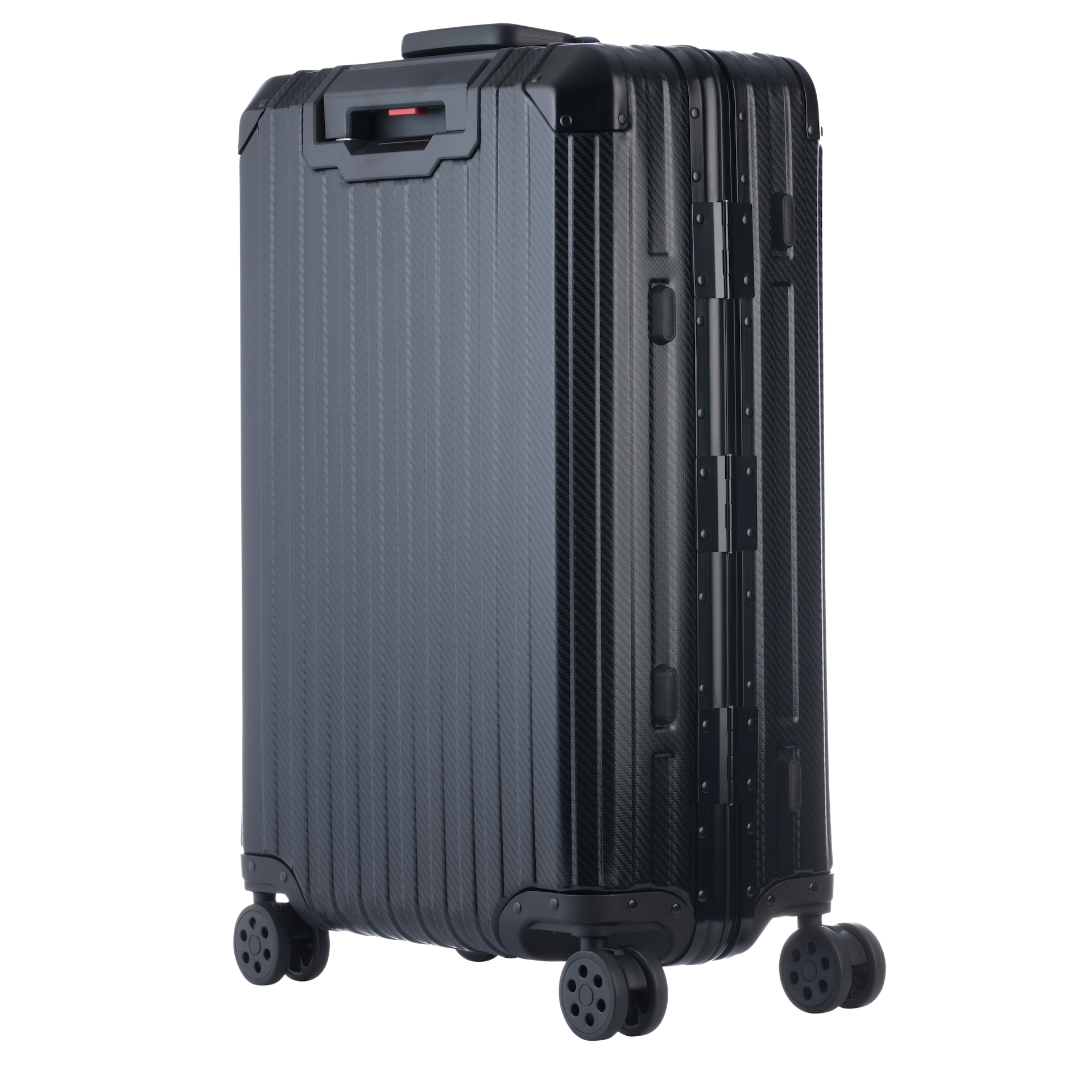 De Atlas Aluminium Bagage — Zwart