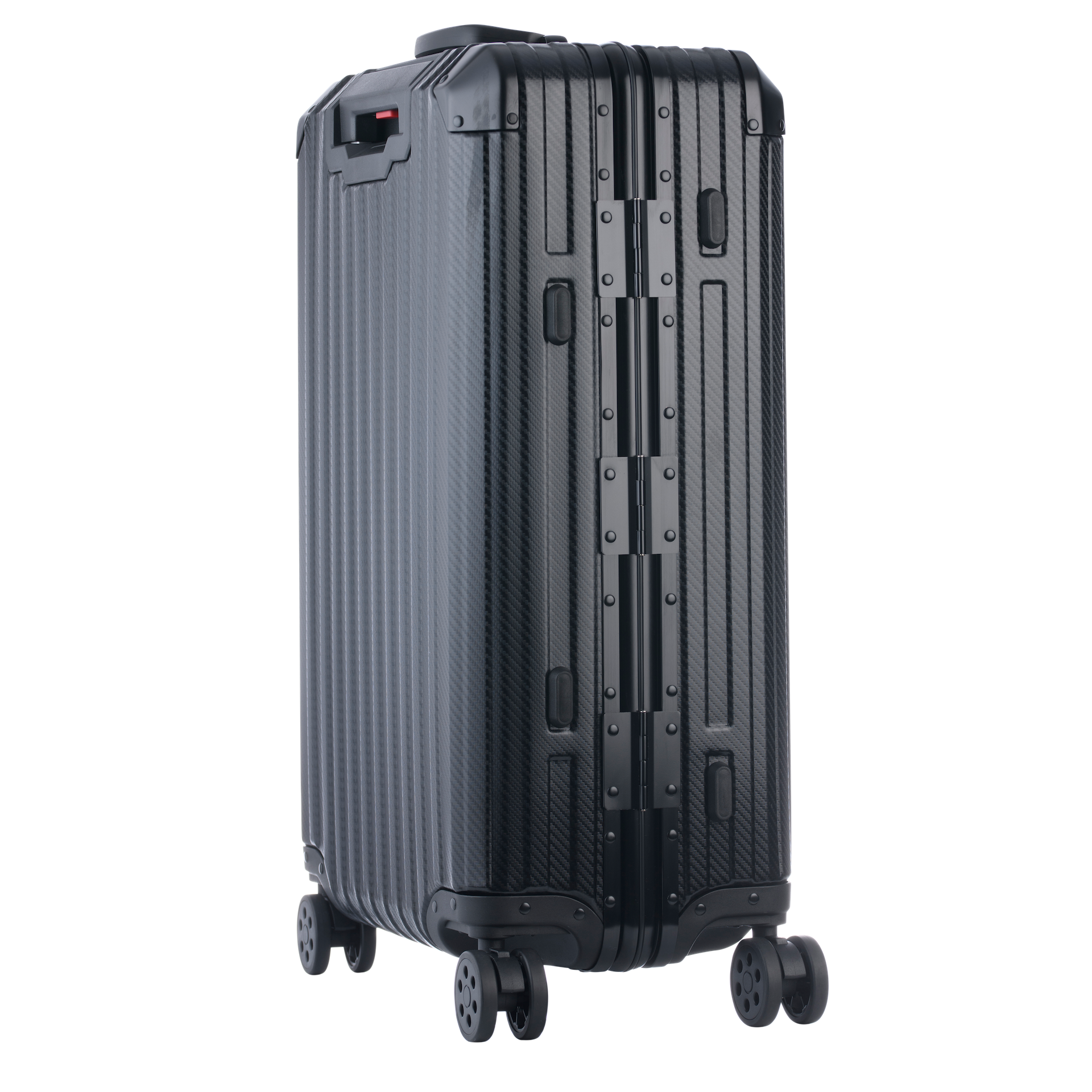 De Atlas Aluminium Bagage — Zwart