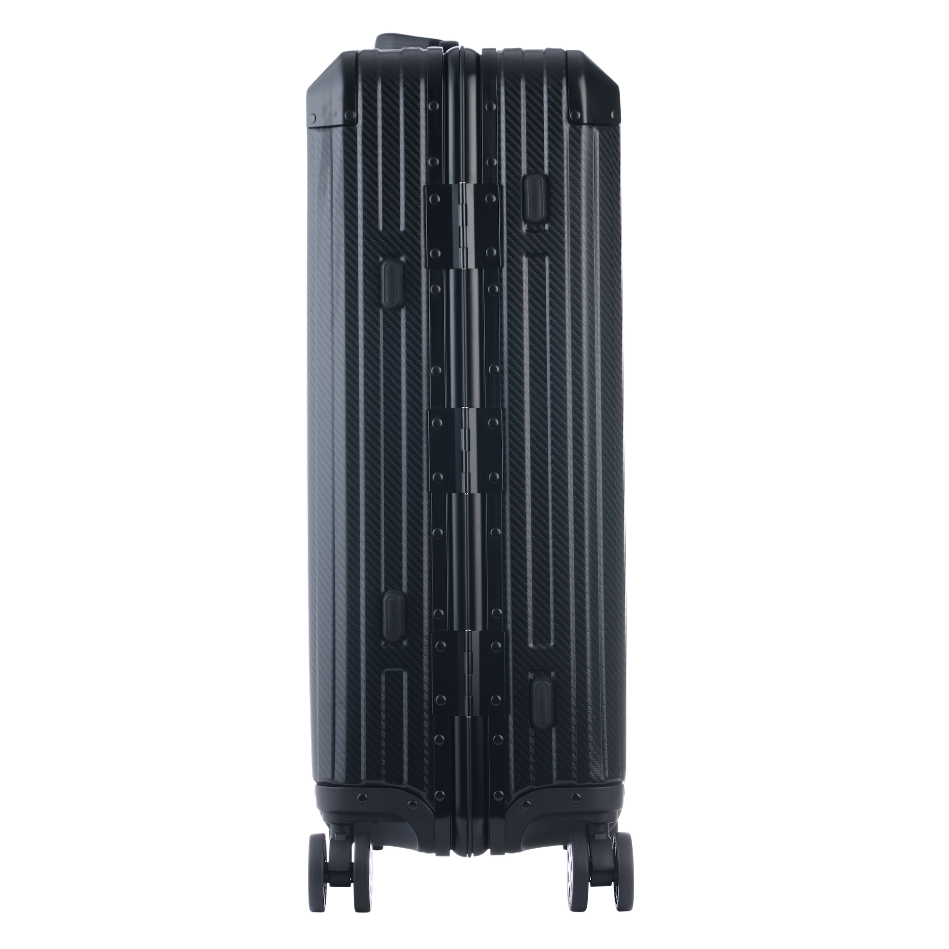 De Atlas Aluminium Bagage — Zwart