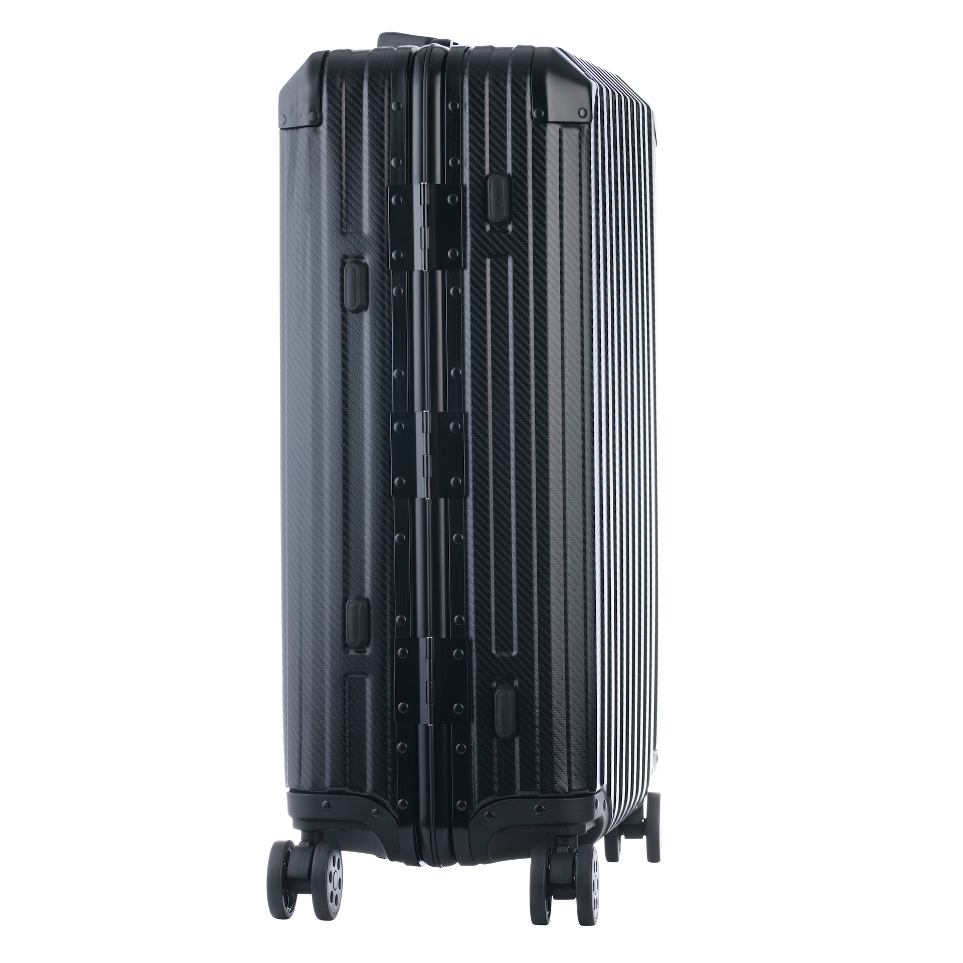 De Atlas Aluminium Bagage — Zwart