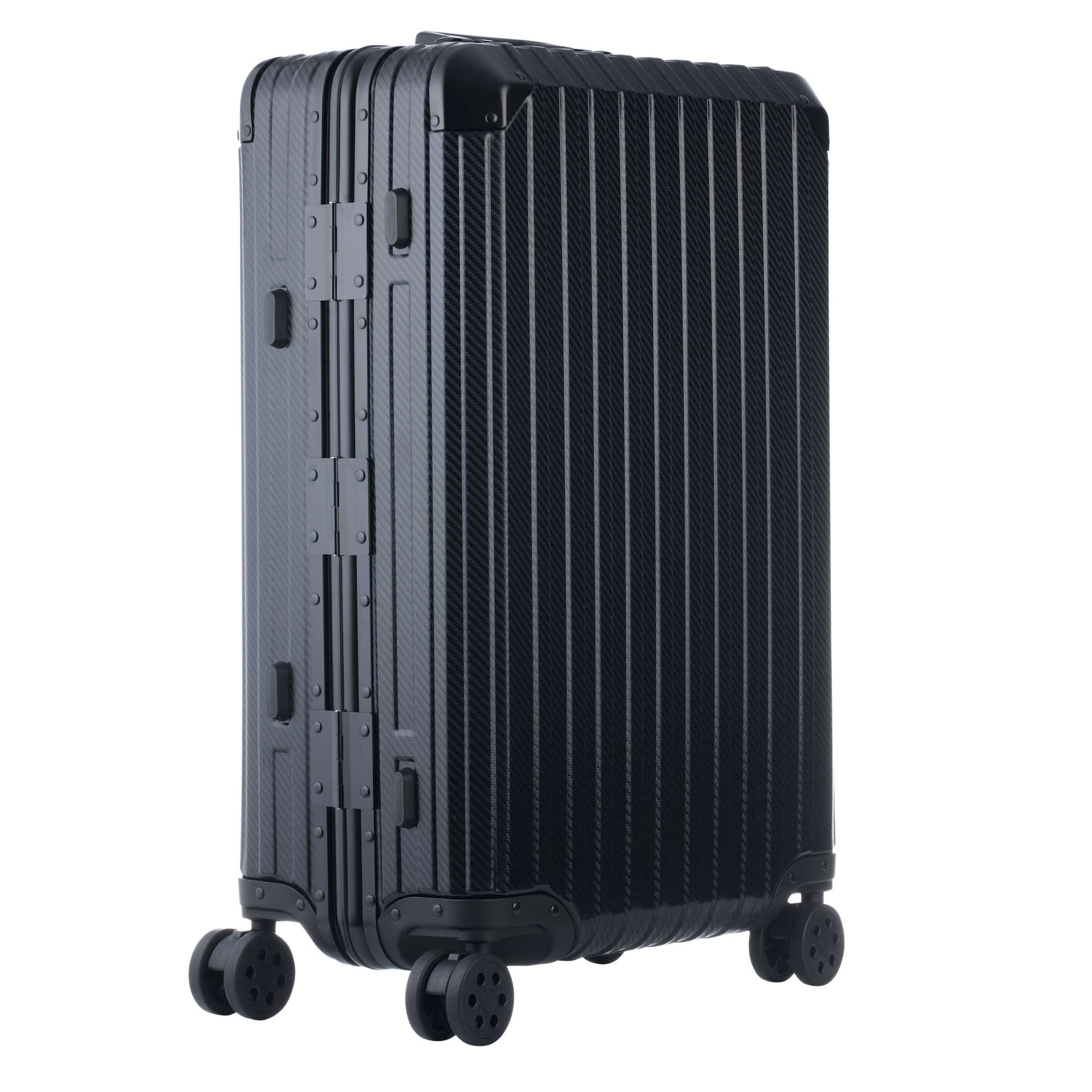 De Atlas Aluminium Bagage — Zwart