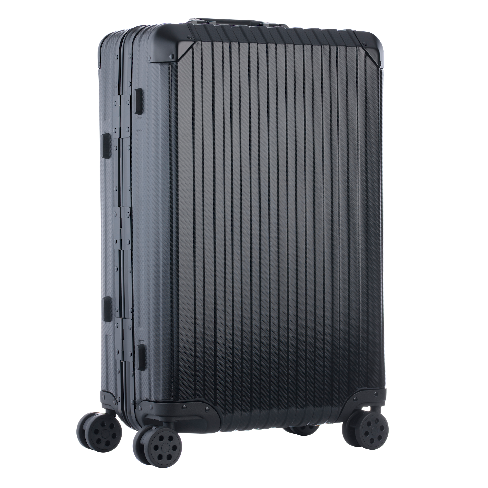 De Atlas Aluminium Bagage — Zwart