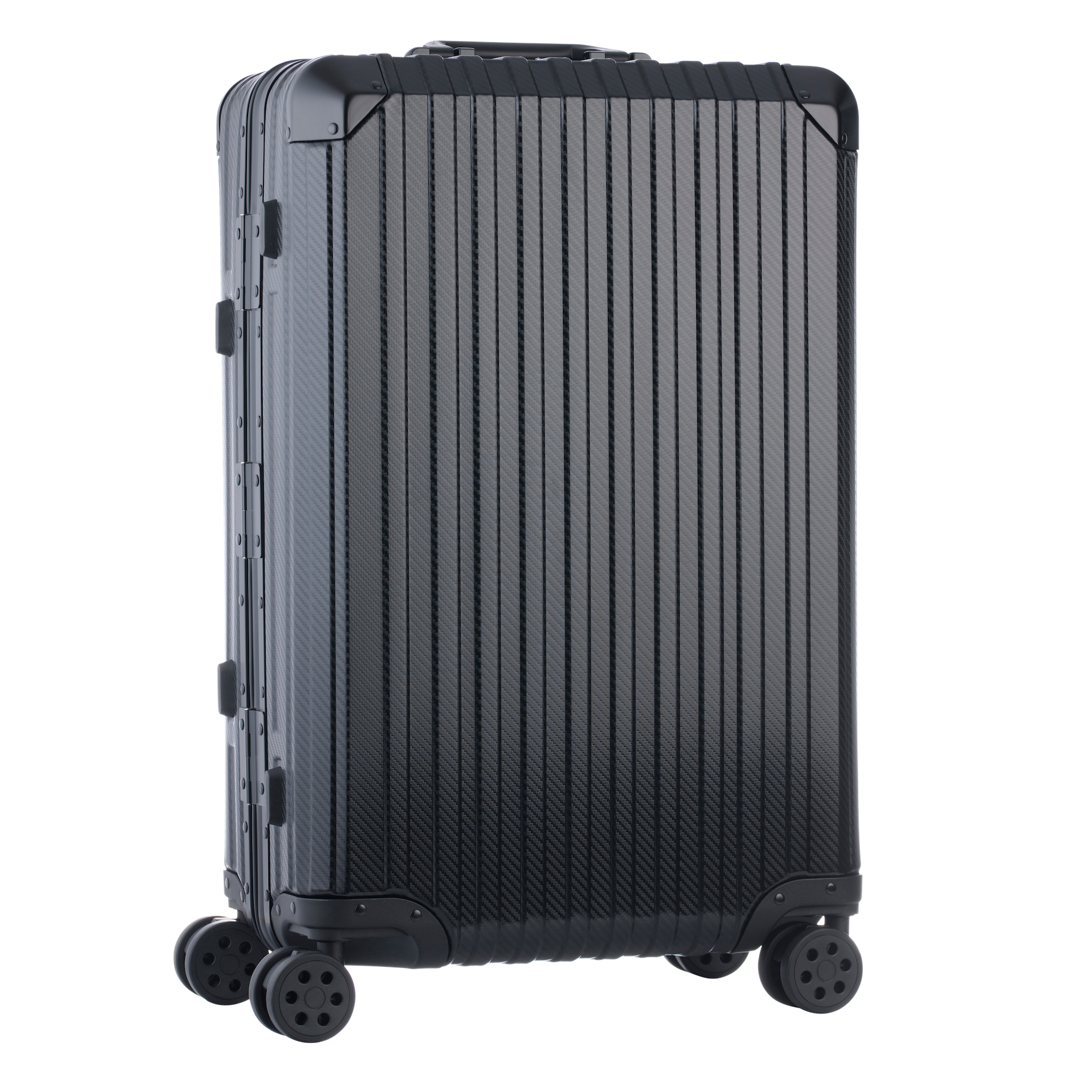 De Atlas Aluminium Bagage — Zwart