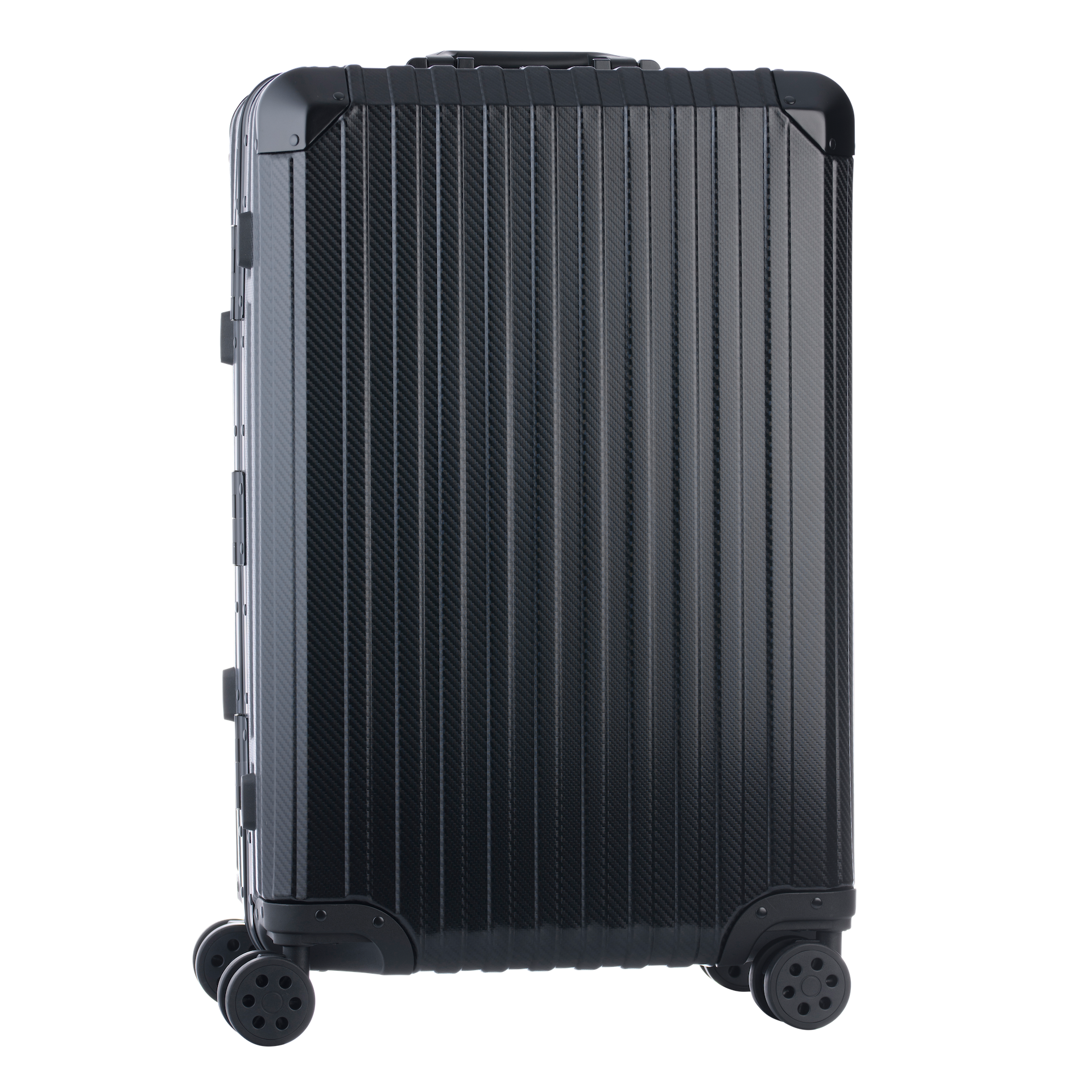 De Atlas Aluminium Bagage — Zwart