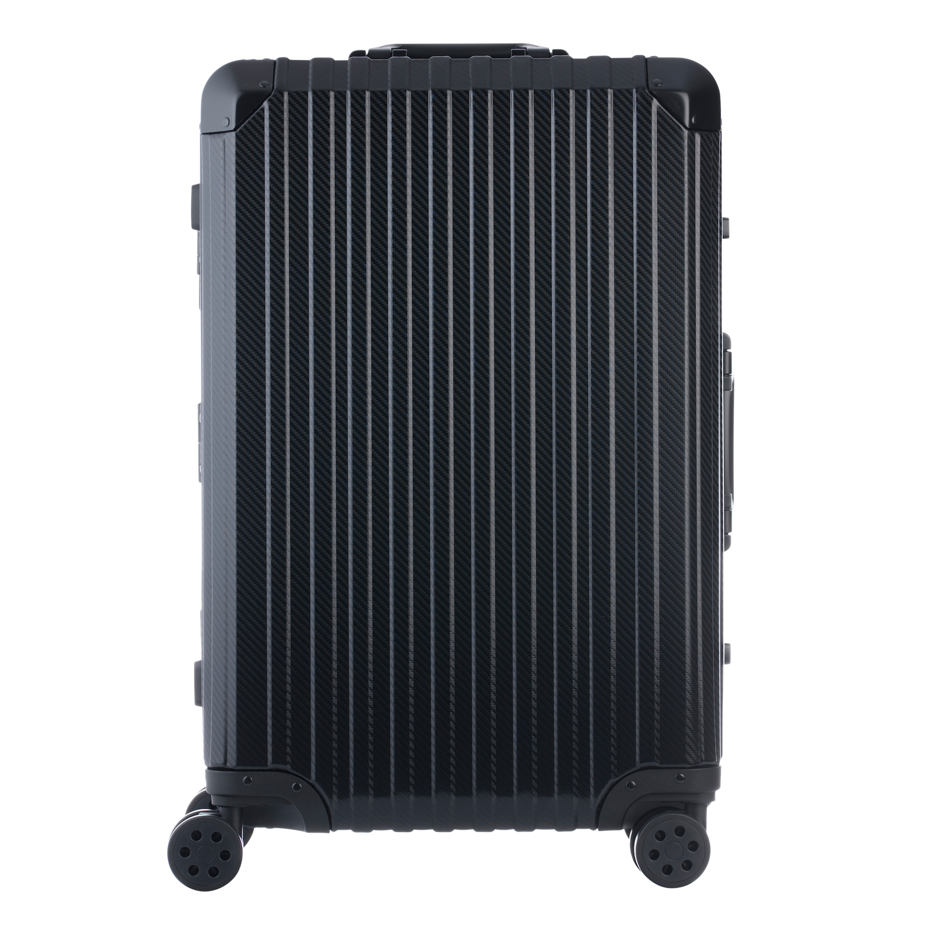 De Atlas Aluminium Bagage — Zwart