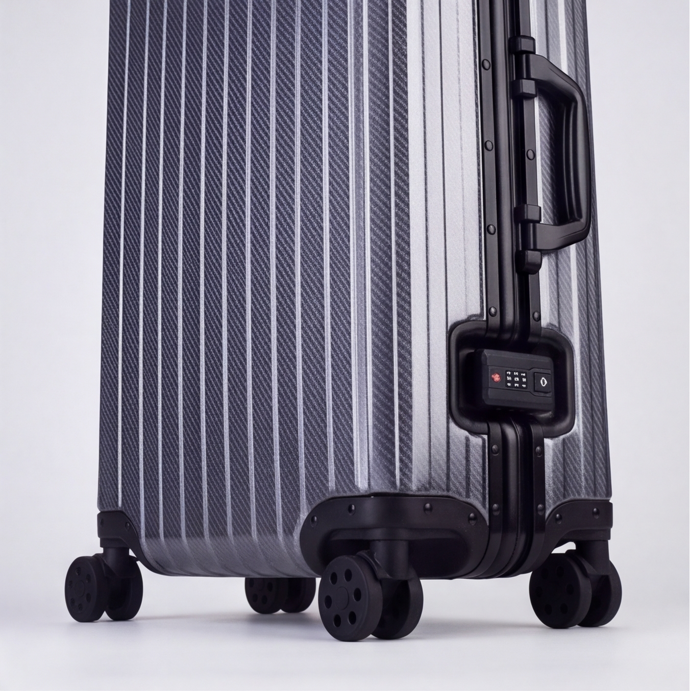 Der Atlas Aluminiumkoffer – Gunmetal