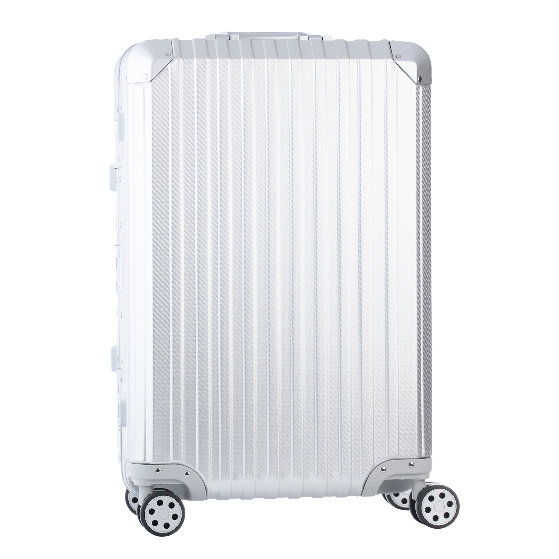 The Atlas Aluminium Luggage — Silver
