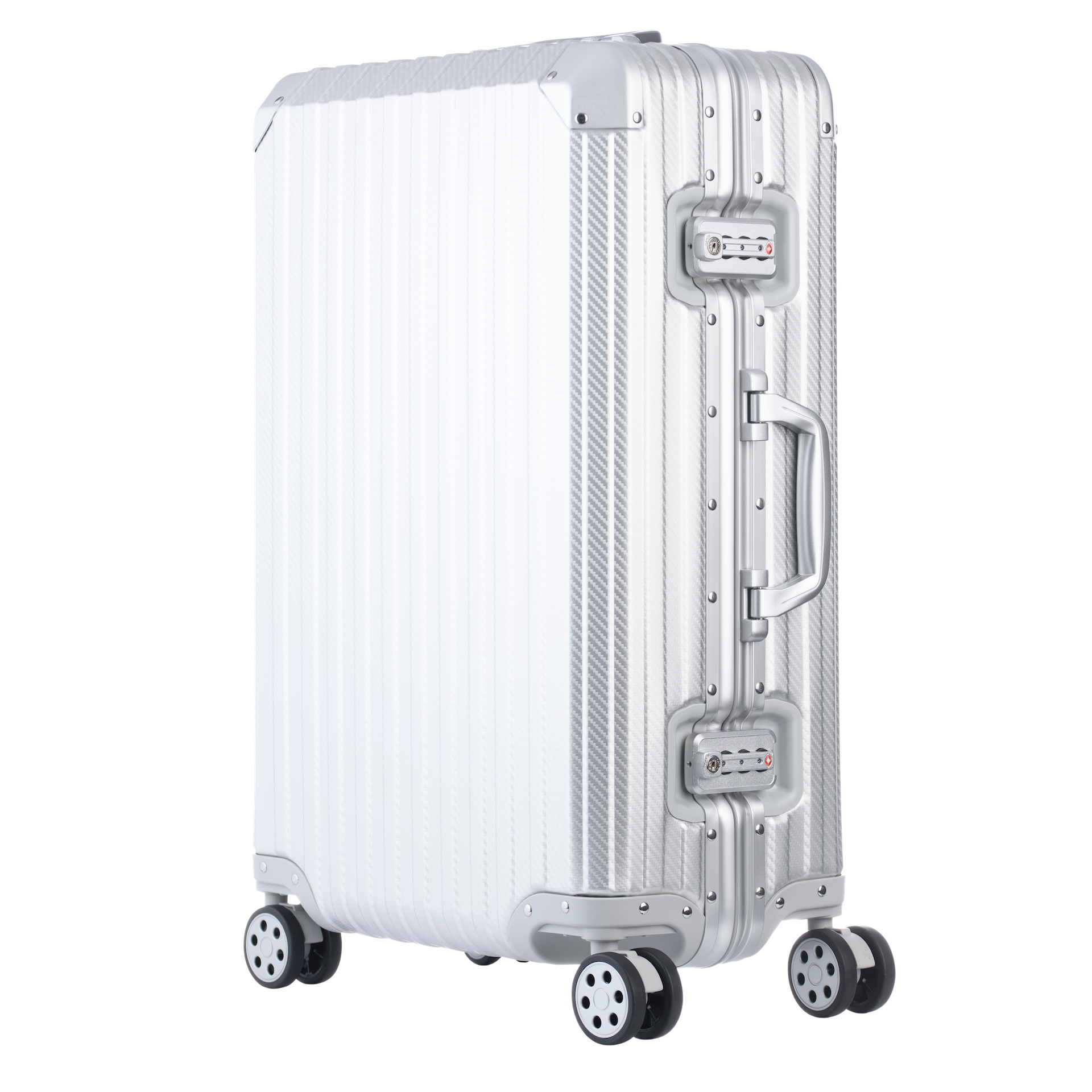 The Atlas Aluminium Luggage — Silver