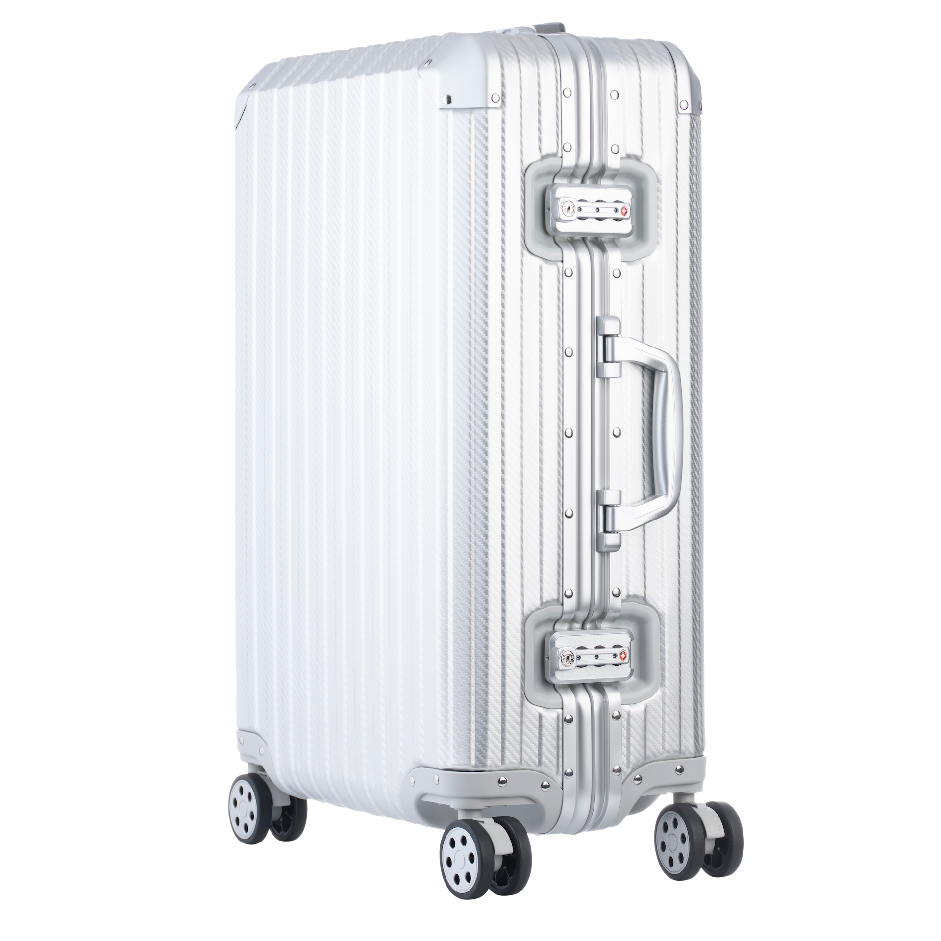 The Atlas Aluminium Luggage — Silver