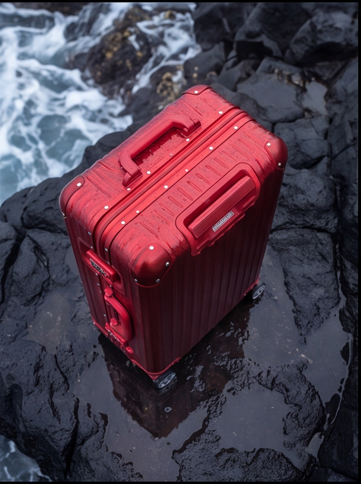 La valise Atlas en aluminium — Édition limitée rouge