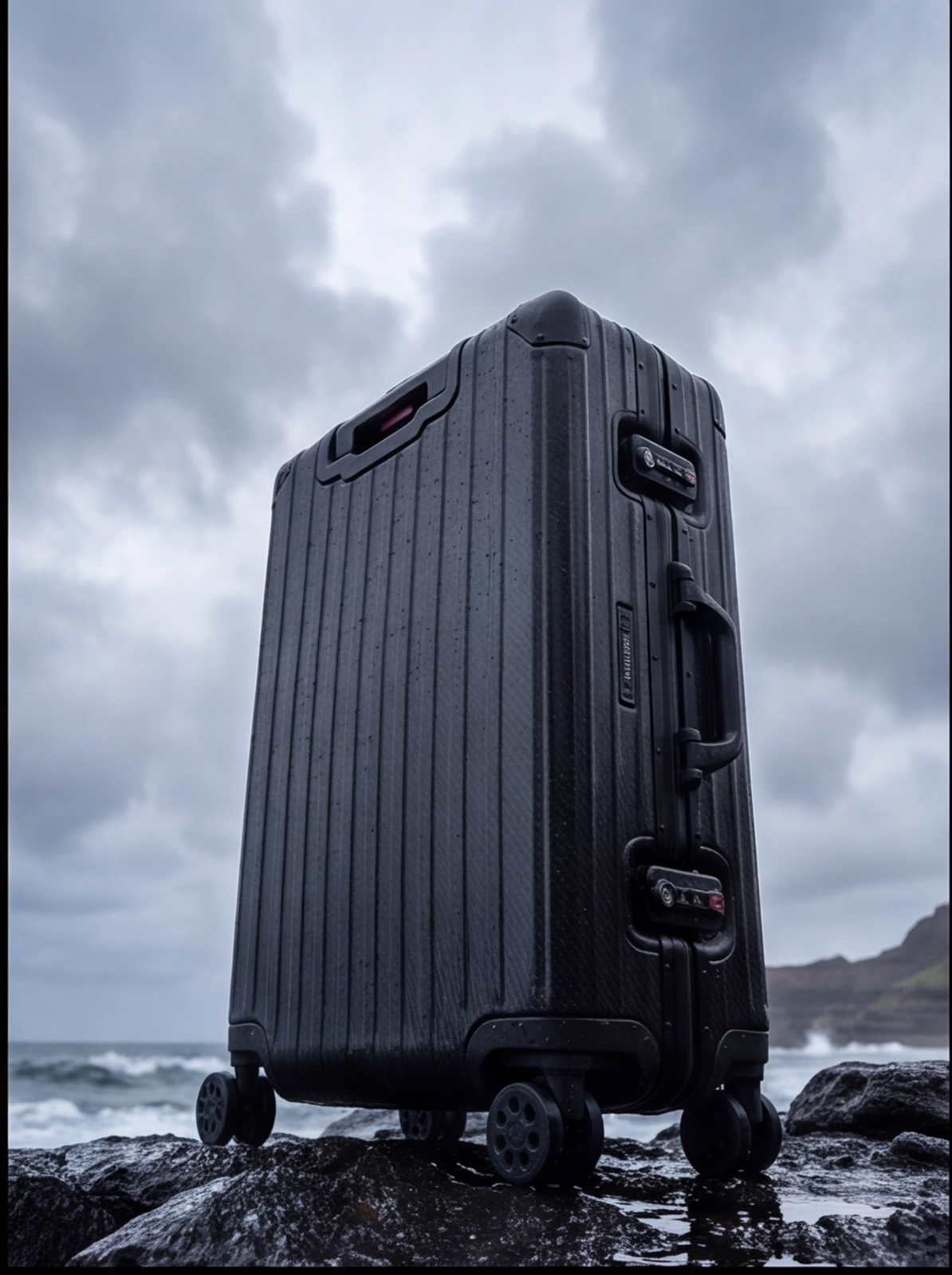 La valise Atlas en aluminium — Noir