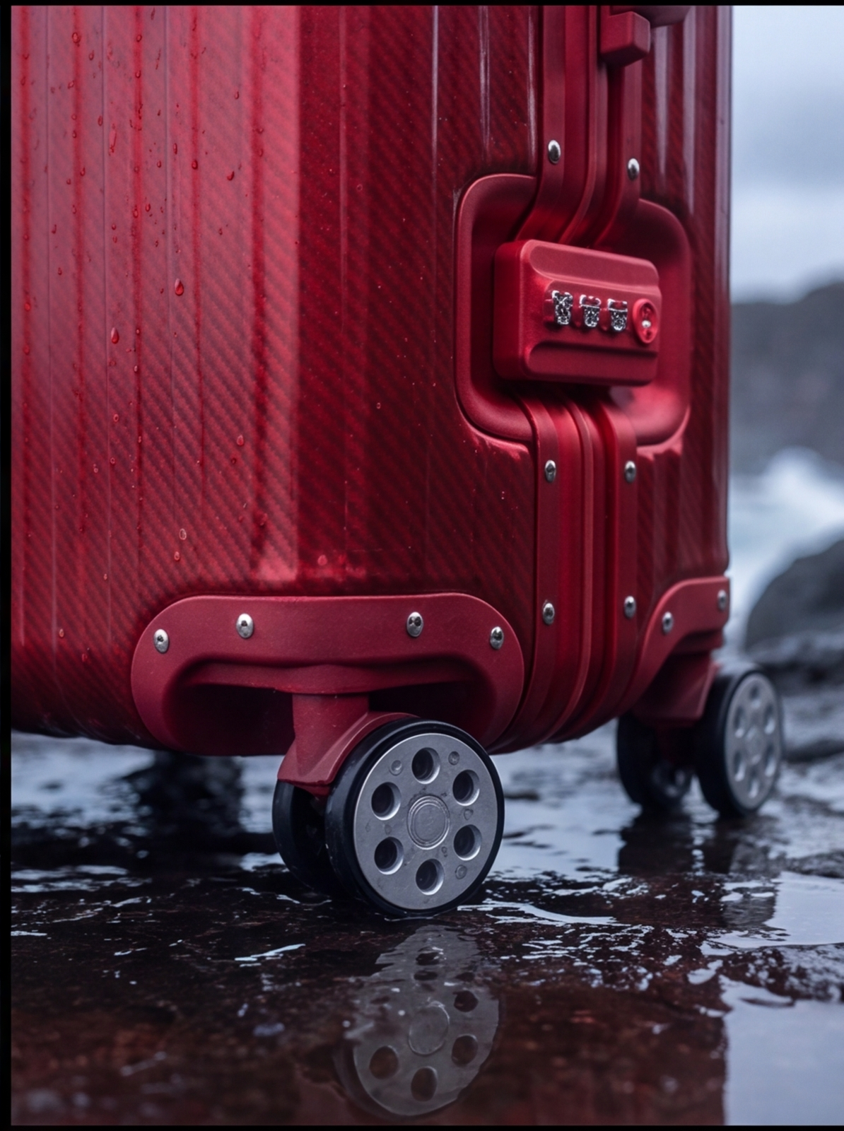 La valise Atlas en aluminium — Édition limitée rouge