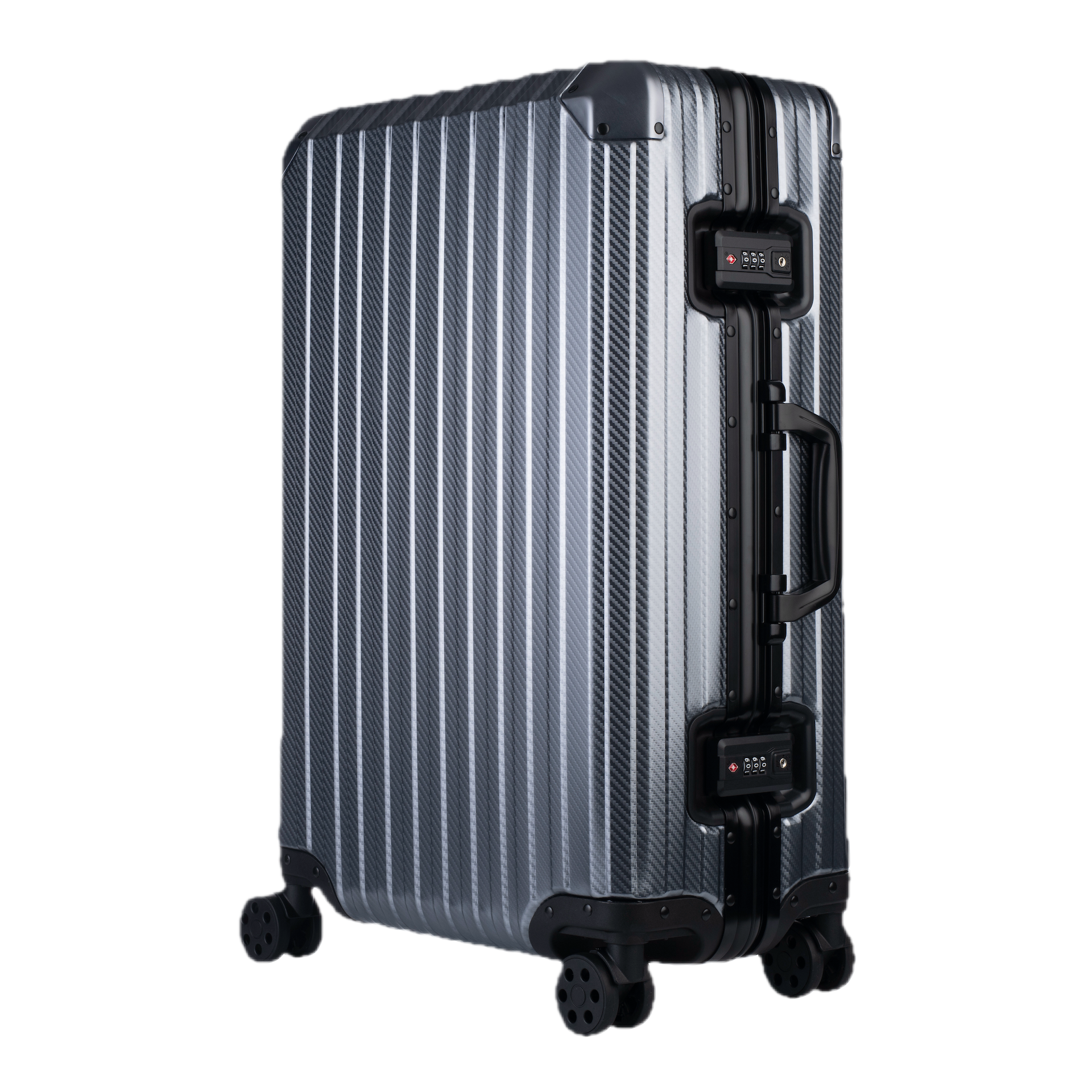 The Atlas Aluminium Luggage — Gunmetal
