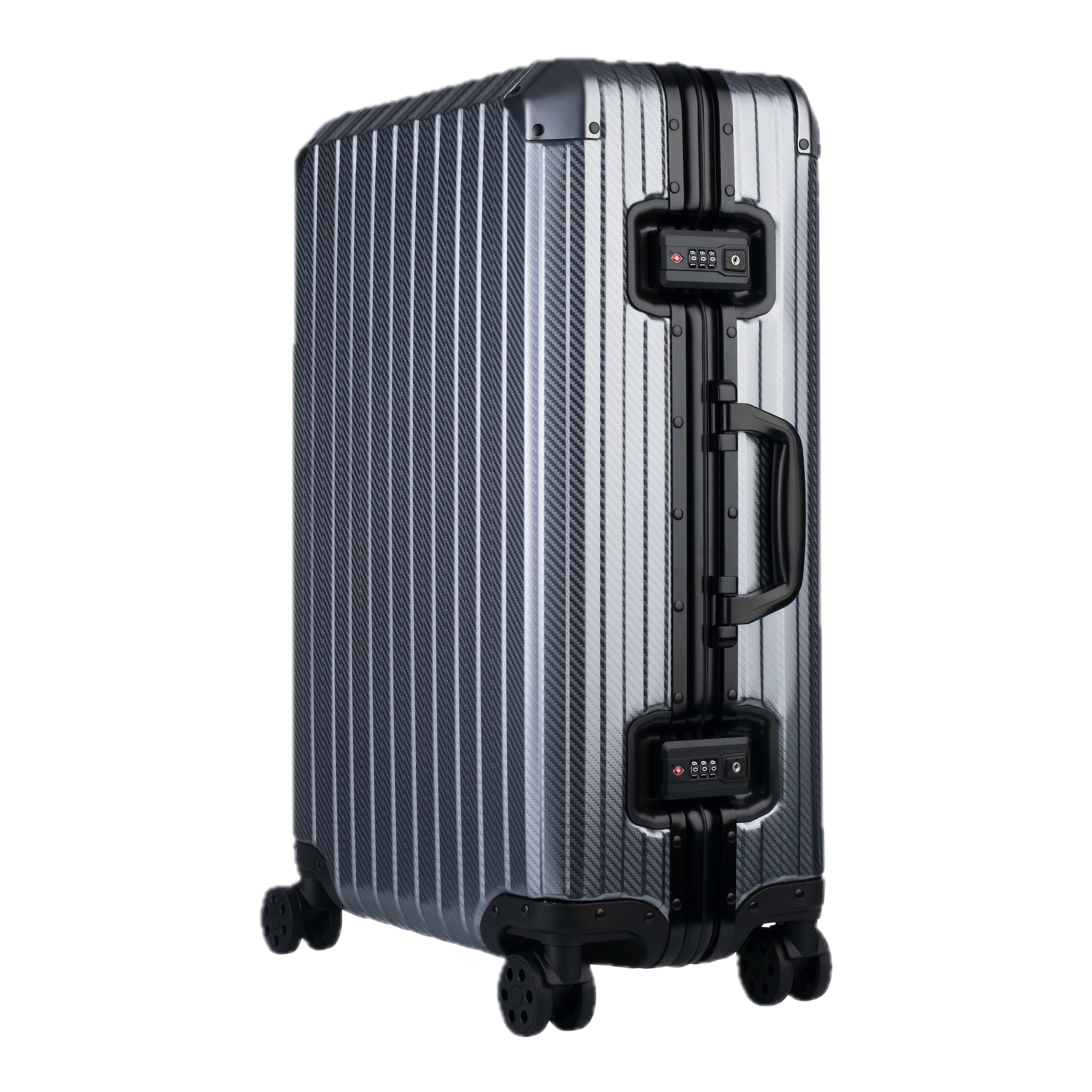 The Atlas Aluminium Luggage — Gunmetal