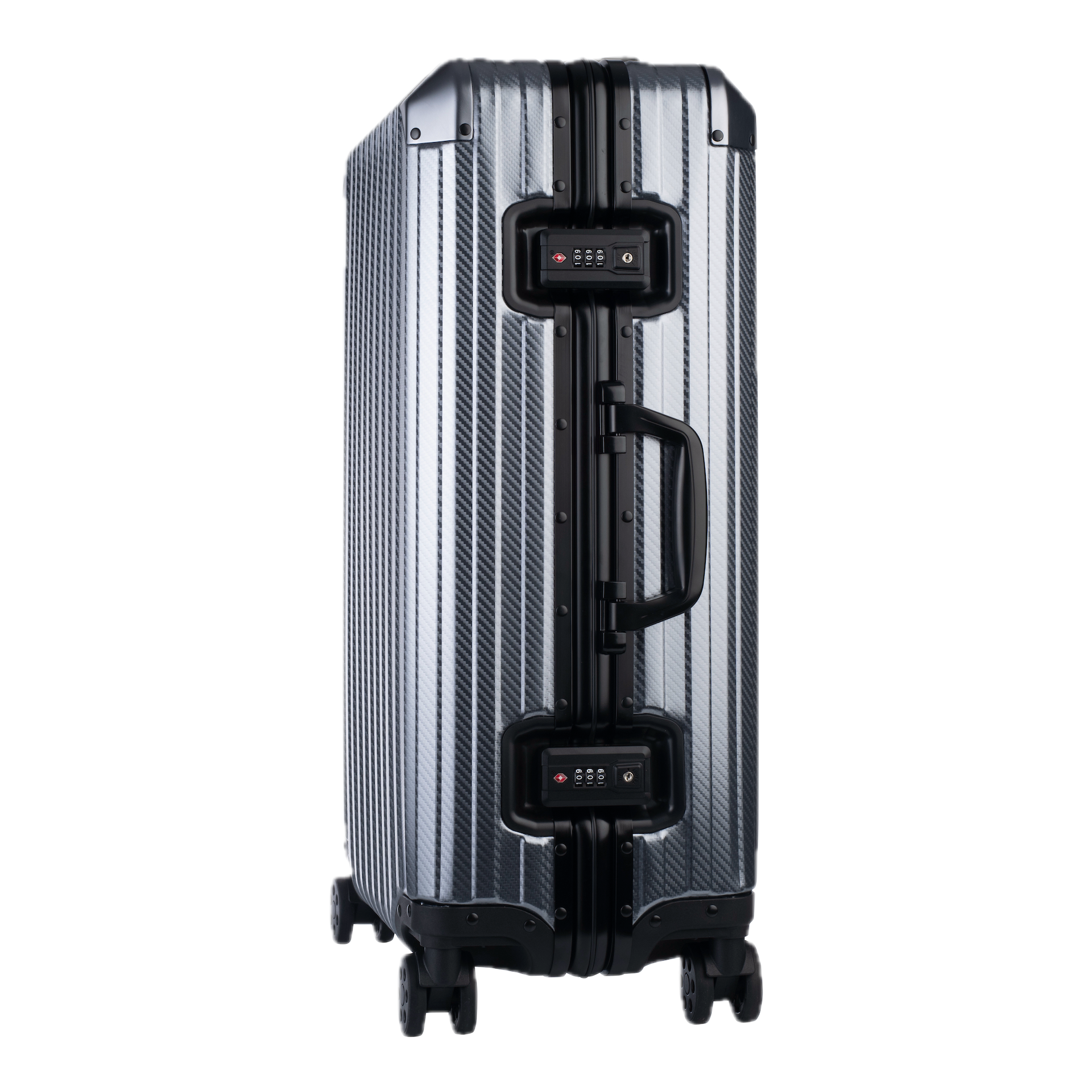 The Atlas Aluminium Luggage — Gunmetal