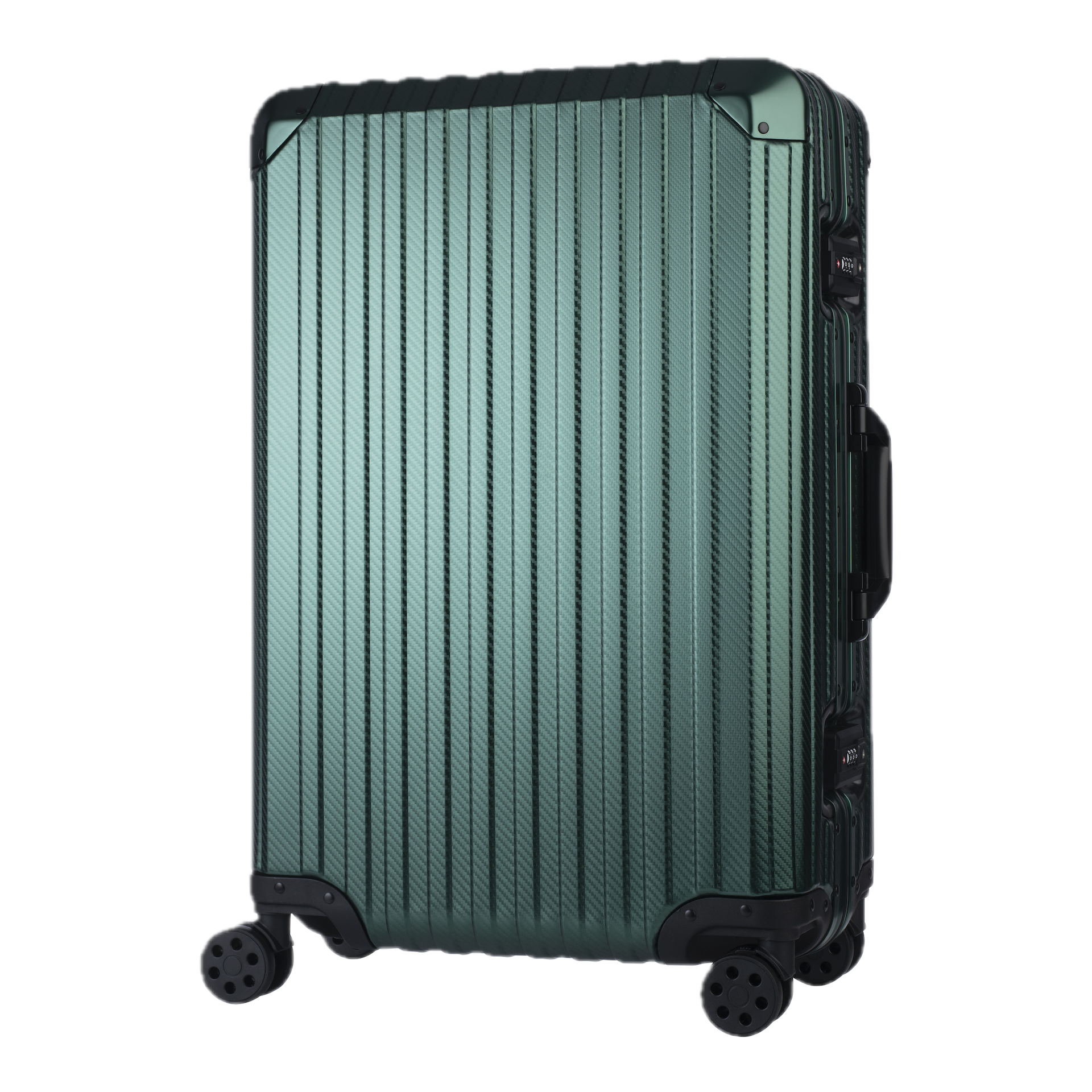 Der Atlas Aluminium Koffer – Pazifikgrün