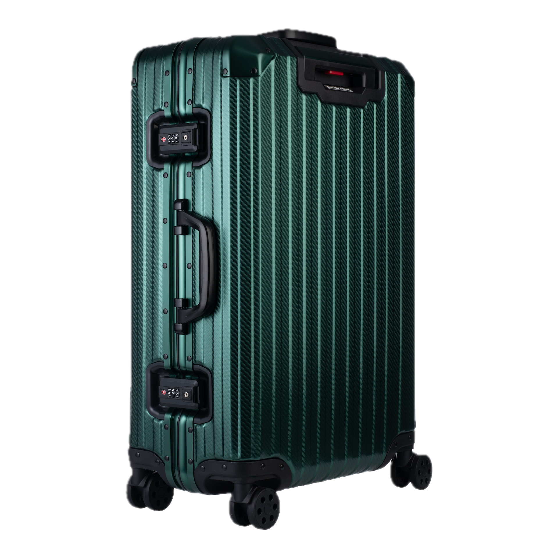 Der Atlas Aluminium Koffer – Pazifikgrün