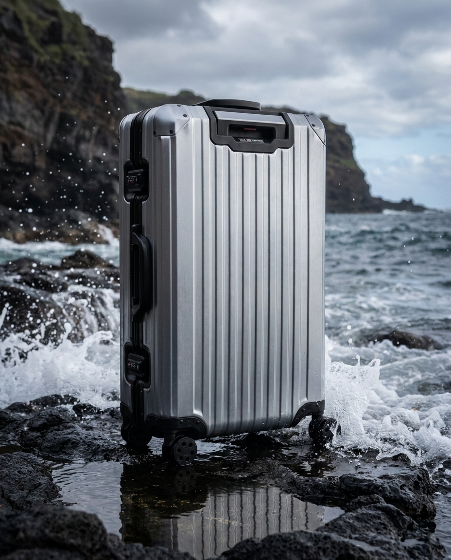 Der Atlas Aluminiumkoffer – Gunmetal