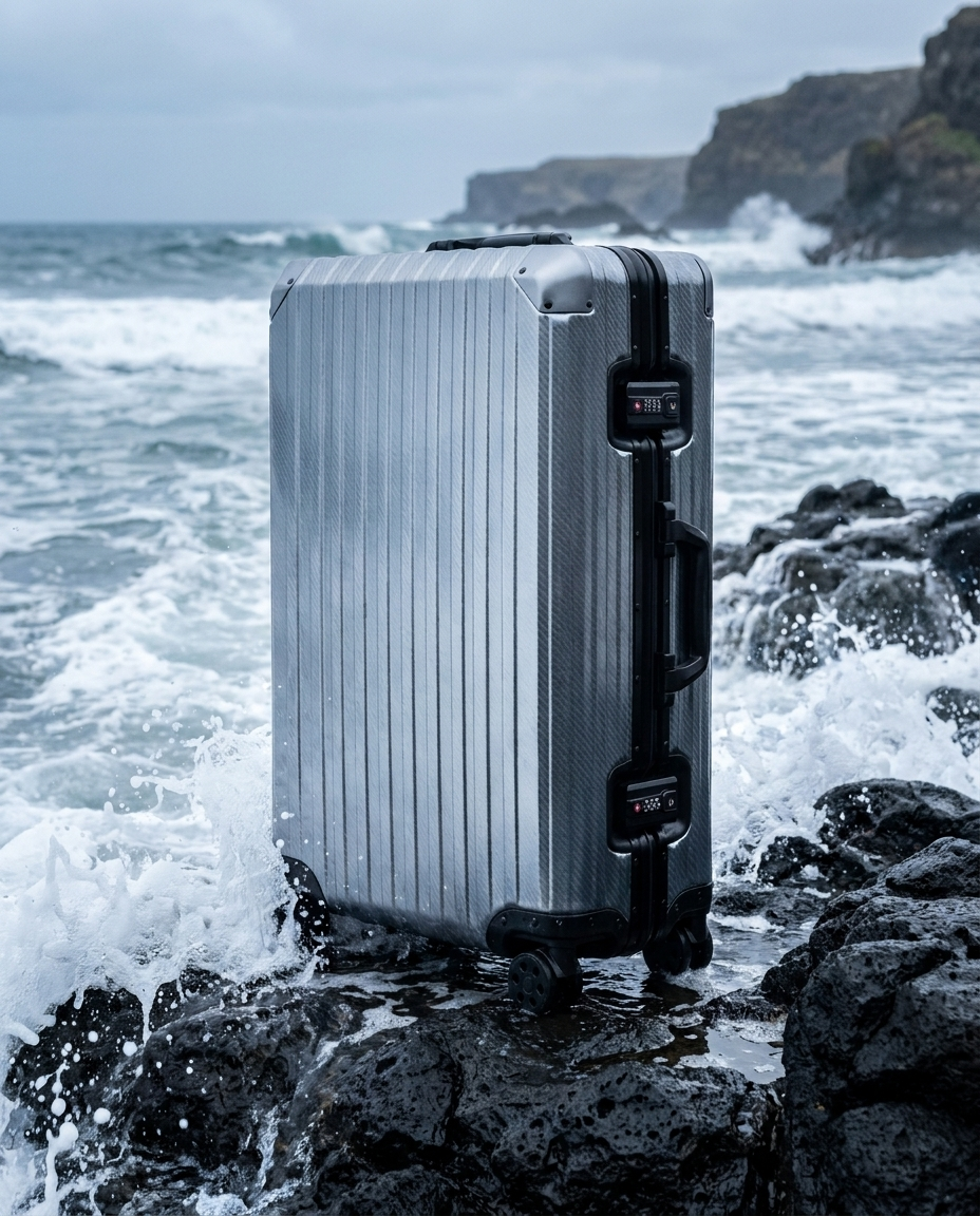 Der Atlas Aluminiumkoffer – Gunmetal