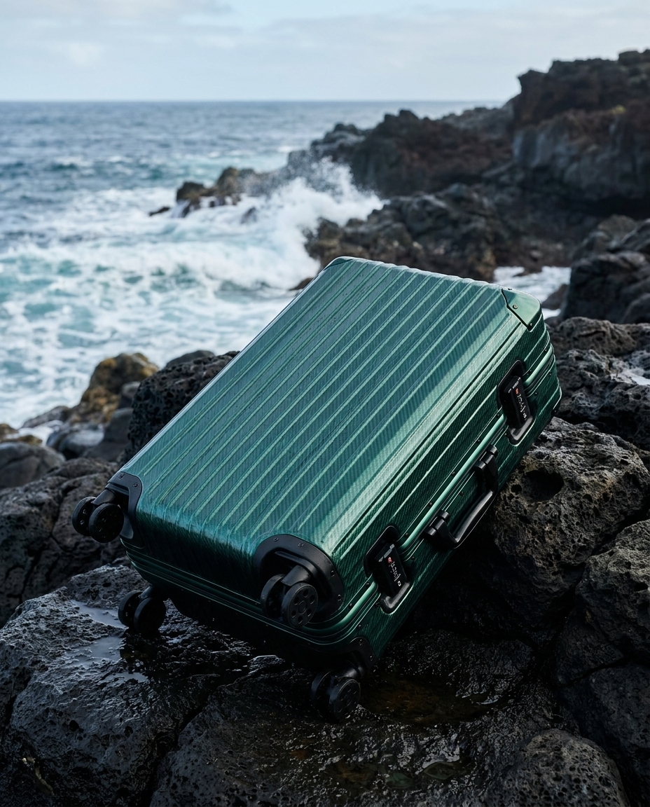 Das Atlas Aluminium-Gepäck – Pacific Green Limited Edition