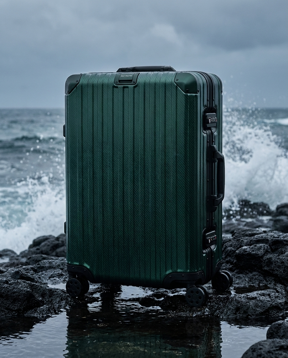 Das Atlas Aluminium-Gepäck – Pacific Green Limited Edition