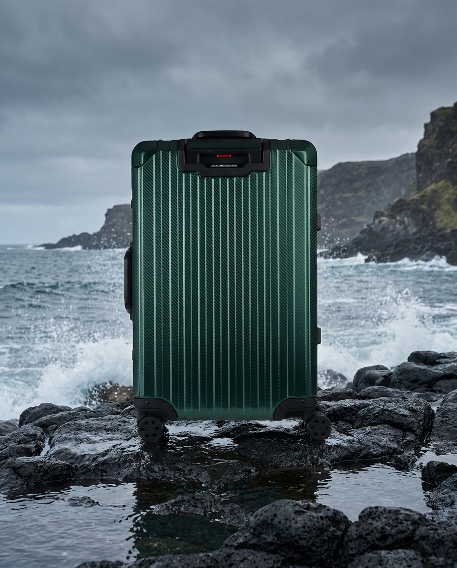 Das Atlas Aluminium-Gepäck – Pacific Green Limited Edition