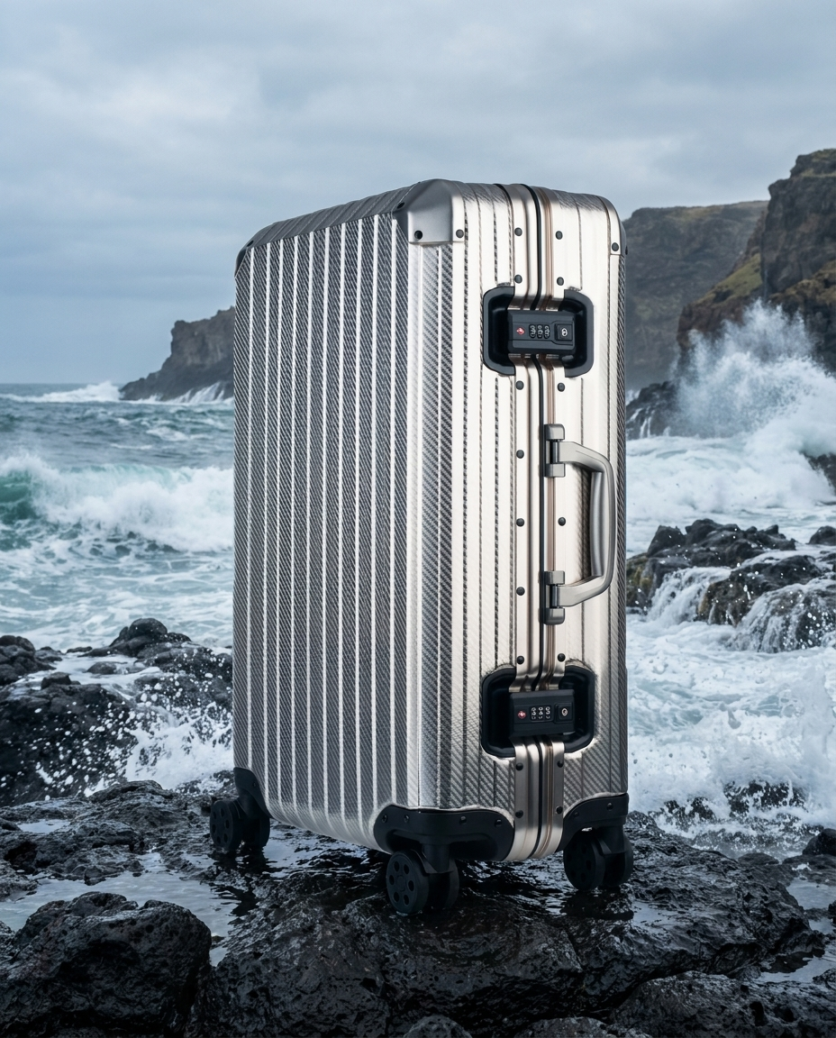 Der Atlas Aluminiumkoffer – Champagner