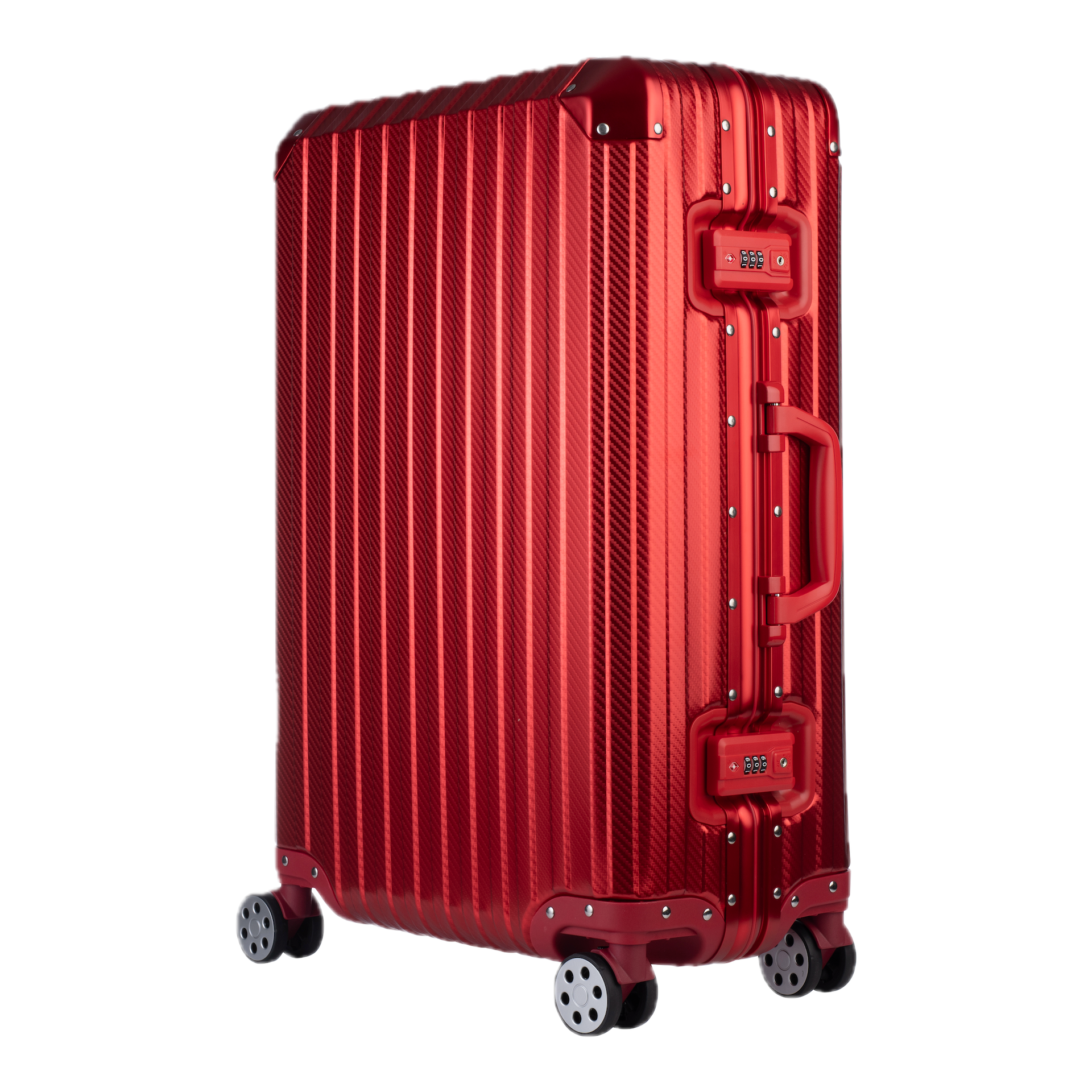 De Atlas Aluminium Bagage — Rood